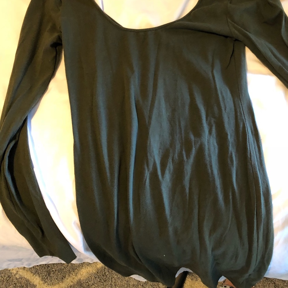 Army green tight dress